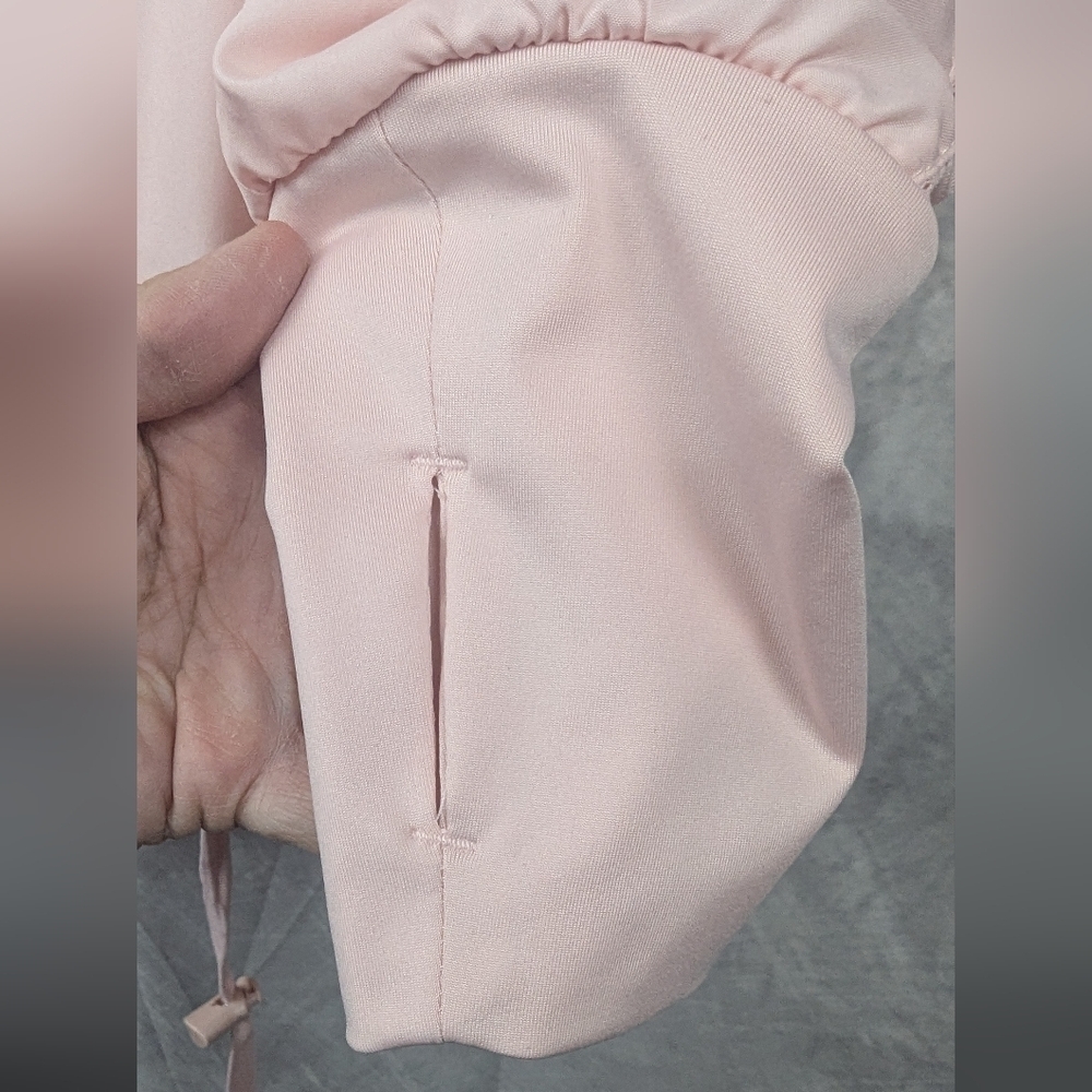 Zyia Bomber Hooded Jacket Blush Pink Size Large - Picture 6 of 11